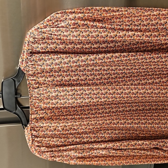 💕MAJE Lolivate Floral-Print Satin Blouse Mini Fleurs Print Size 2 = Medium NWT - Picture 14 of 16